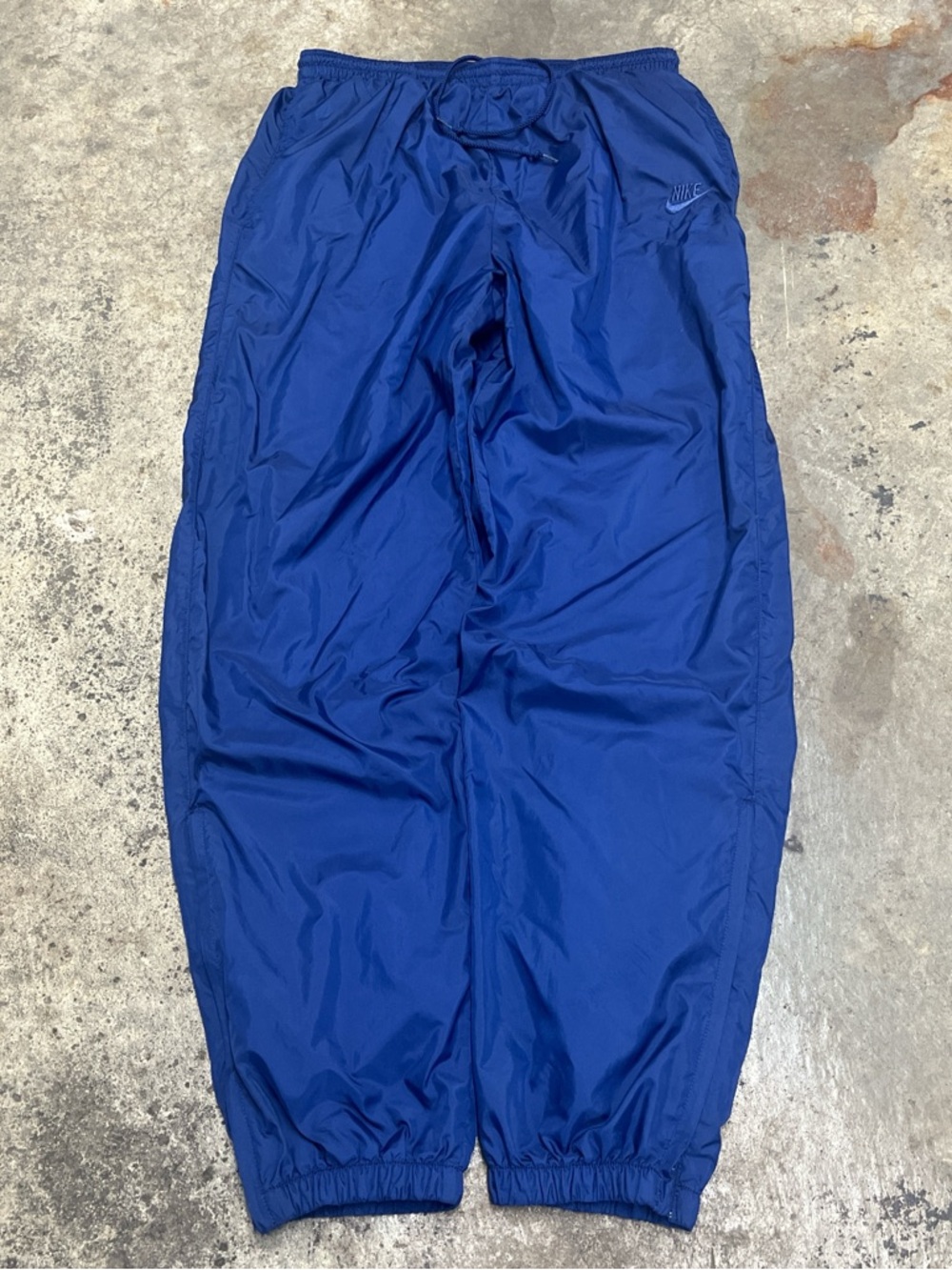 Vintage Nike Windbreaker Joggers Men’s Large Blue Lightweight Loose Streetwear